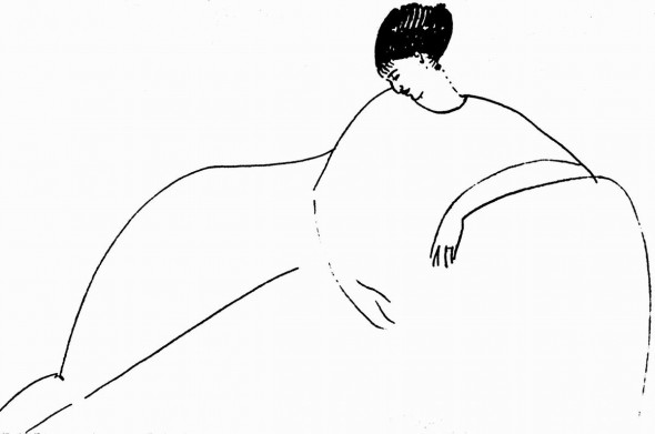 Анна Ахматова на рисунке Амедео Модильяни, 1911 г.