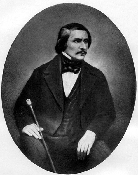 Даггеротипный портрет Н. В. Гоголя, созданный фотографом С. Левицким в Риме в 1845 г.