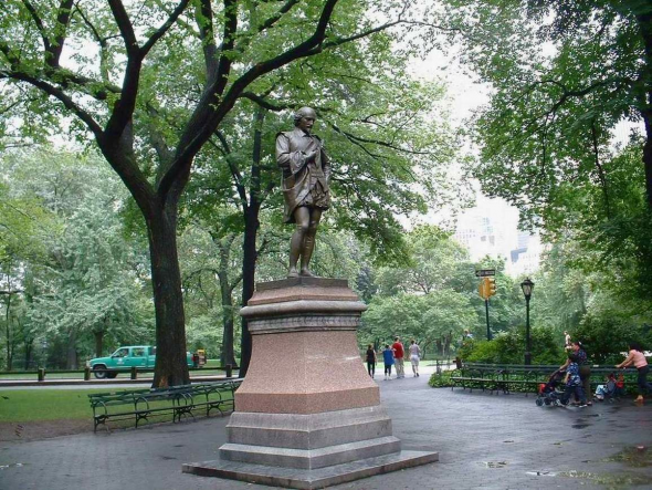 Памятник Шекспиру в Центральном парке, Нью-Йорк