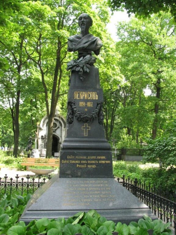Могила Некрасова на Новодевичьем кладбище