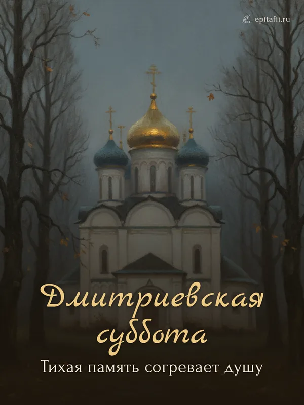 Поминальная открытка: Дмитриевская суббота